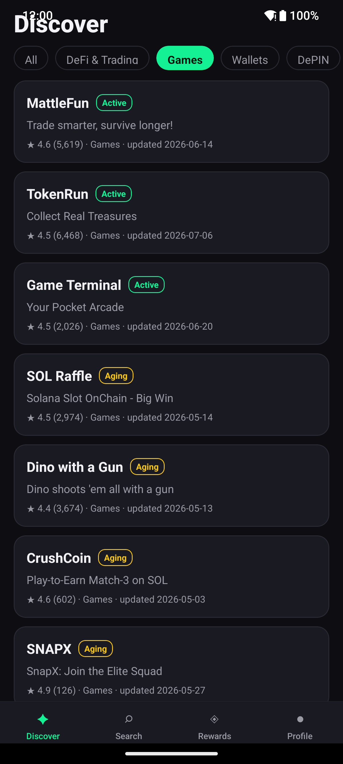 Category filter